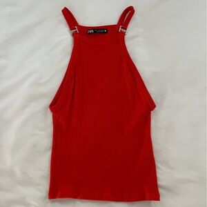 Red Zara tank top